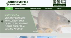 Desktop Screenshot of goodearthtermiteandpest.com