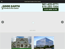 Tablet Screenshot of goodearthtermiteandpest.com